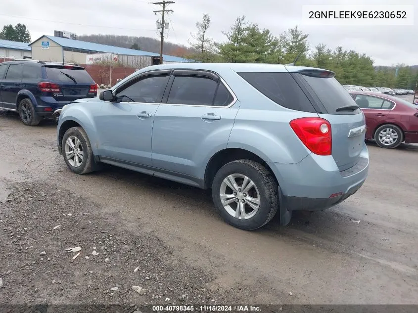 2014 Chevrolet Equinox Ls VIN: 2GNFLEEK9E6230652 Lot: 40798345