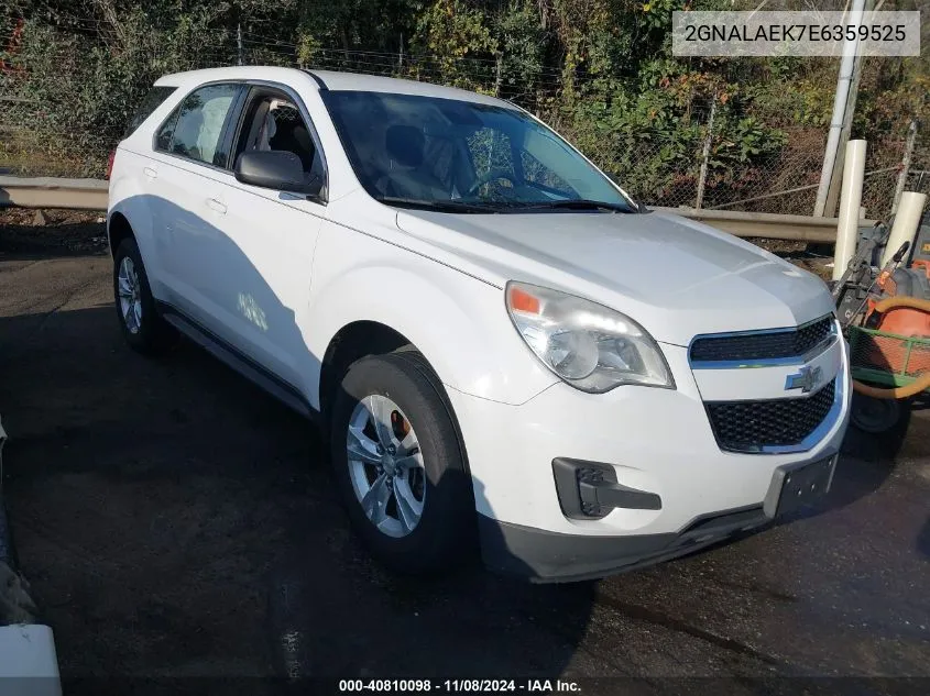 2014 Chevrolet Equinox Ls VIN: 2GNALAEK7E6359525 Lot: 40810098