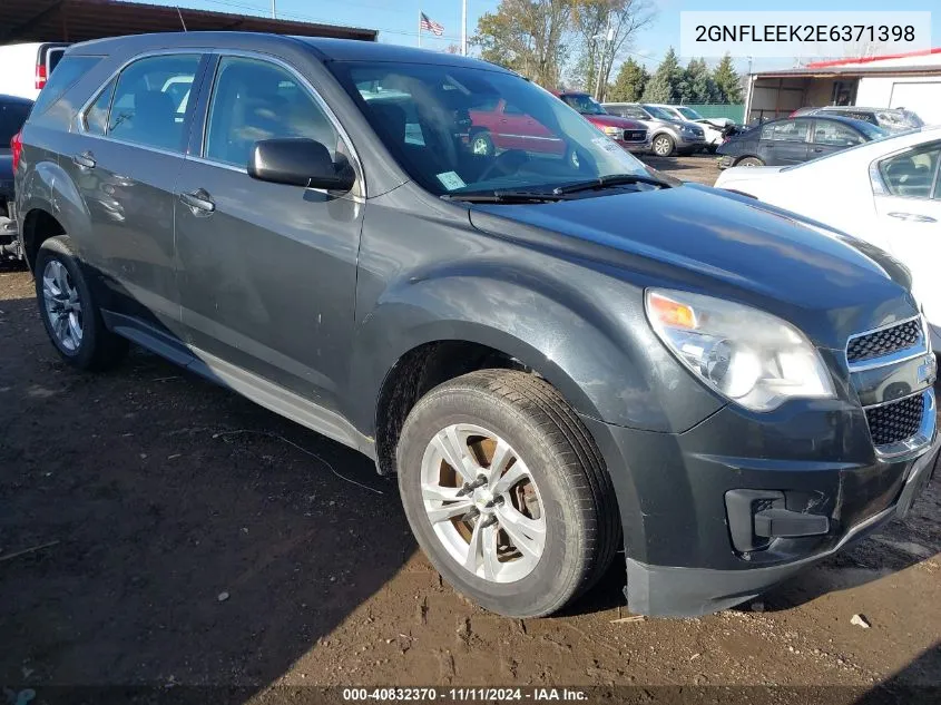 2014 Chevrolet Equinox Ls VIN: 2GNFLEEK2E6371398 Lot: 40832370