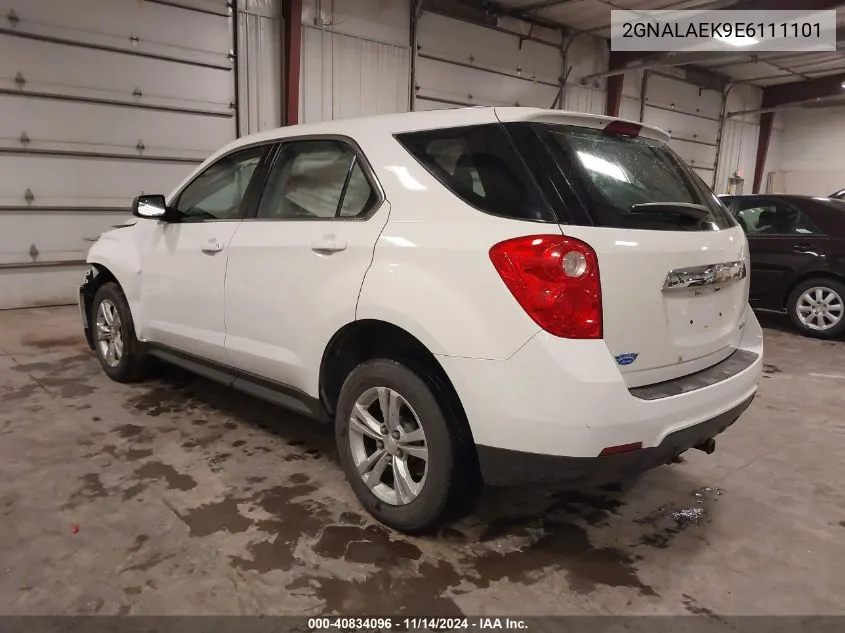 2014 Chevrolet Equinox Ls VIN: 2GNALAEK9E6111101 Lot: 40834096