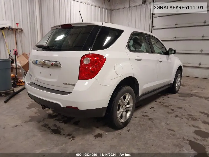 2014 Chevrolet Equinox Ls VIN: 2GNALAEK9E6111101 Lot: 40834096