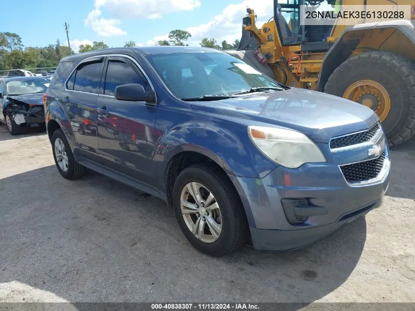 2014 Chevrolet Equinox Ls VIN: 2GNALAEK3E6130288 Lot: 40838307