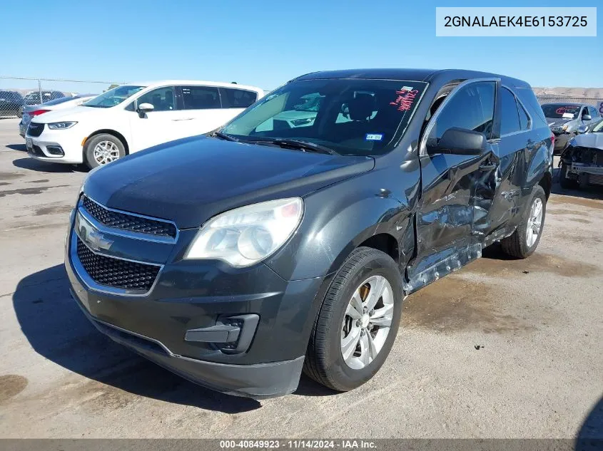 2014 Chevrolet Equinox Ls VIN: 2GNALAEK4E6153725 Lot: 40849923