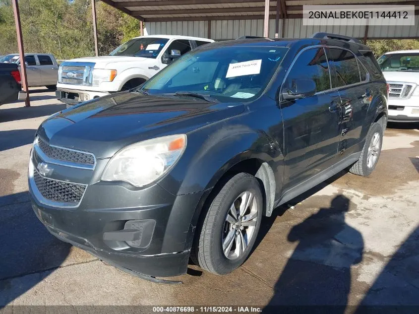 2014 Chevrolet Equinox 1Lt VIN: 2GNALBEK0E1144412 Lot: 40876698