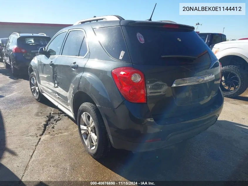 2014 Chevrolet Equinox 1Lt VIN: 2GNALBEK0E1144412 Lot: 40876698