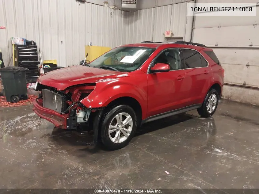 2014 Chevrolet Equinox 1Lt VIN: 1GNALBEK5EZ114068 Lot: 40878478