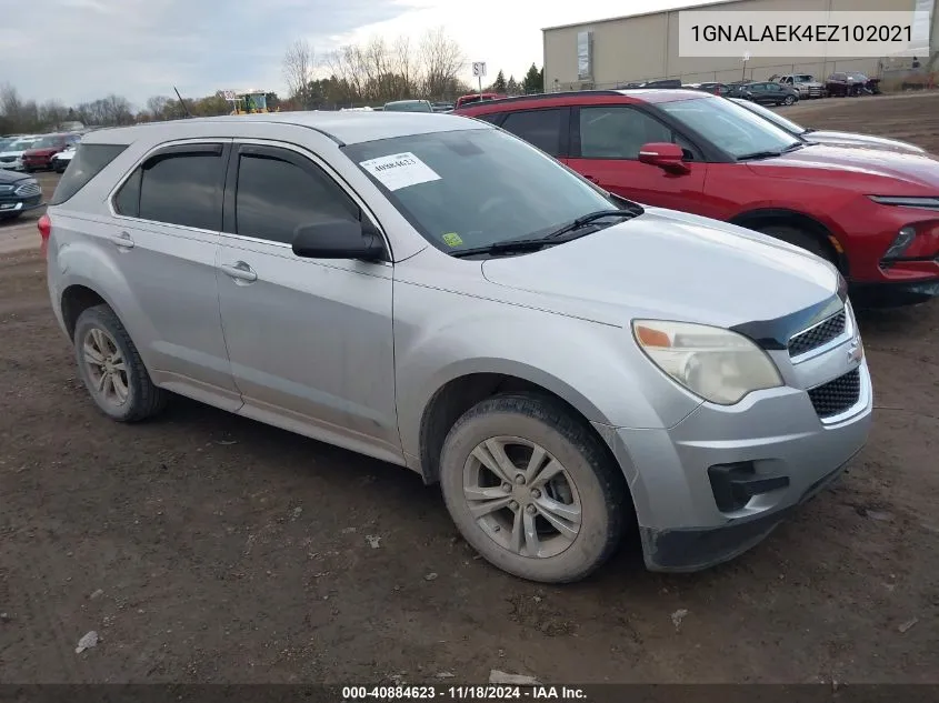 2014 Chevrolet Equinox Ls VIN: 1GNALAEK4EZ102021 Lot: 40884623