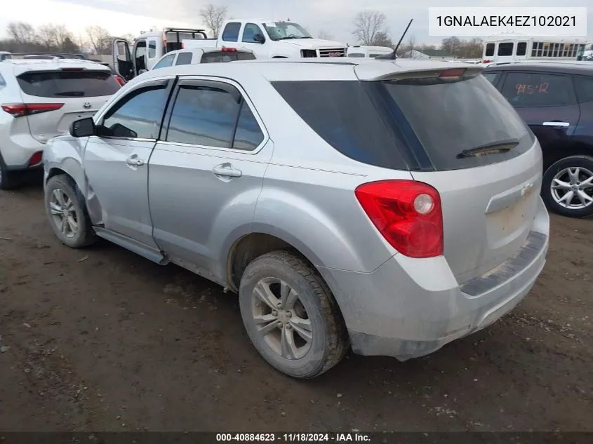 2014 Chevrolet Equinox Ls VIN: 1GNALAEK4EZ102021 Lot: 40884623