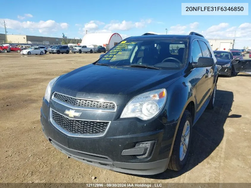 2015 Chevrolet Equinox Lt VIN: 2GNFLFE31F6346850 Lot: 12112996