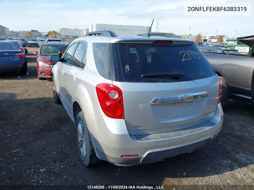 2015 Chevrolet Equinox VIN: 2GNFLFEK8F6383319 Lot: 12145285