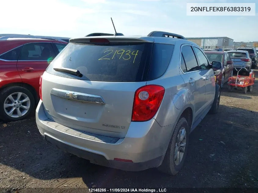 2015 Chevrolet Equinox VIN: 2GNFLFEK8F6383319 Lot: 12145285