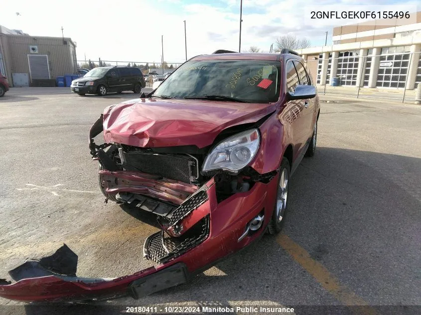 2GNFLGEK0F6155496 2015 Chevrolet Equinox Lt