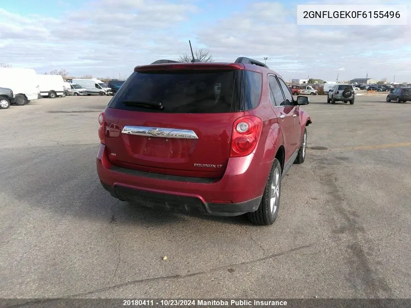 2GNFLGEK0F6155496 2015 Chevrolet Equinox Lt