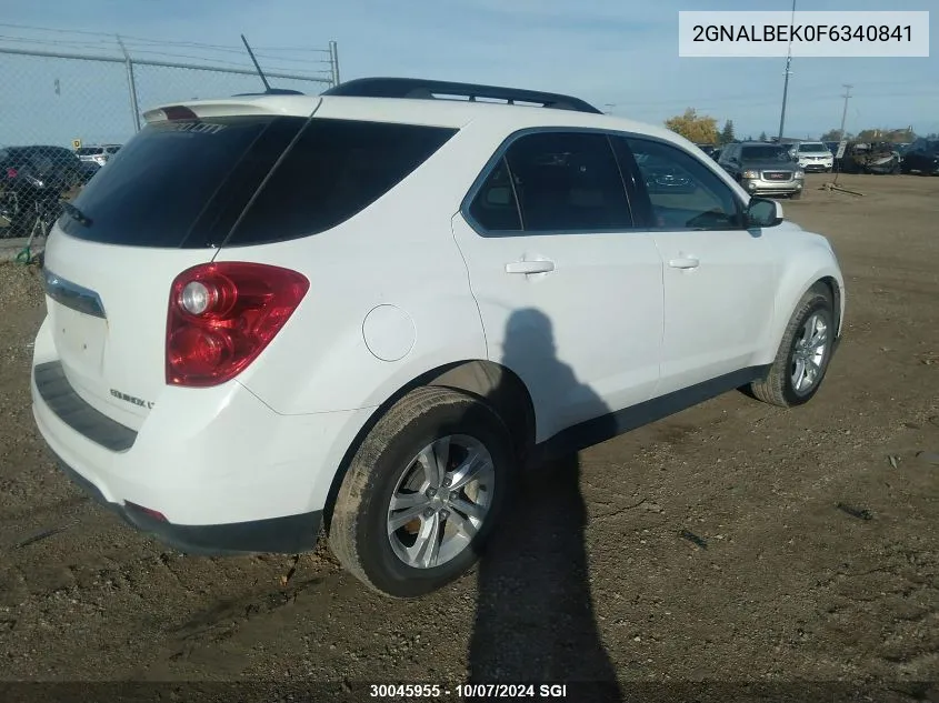 2015 Chevrolet Equinox Lt VIN: 2GNALBEK0F6340841 Lot: 30045955