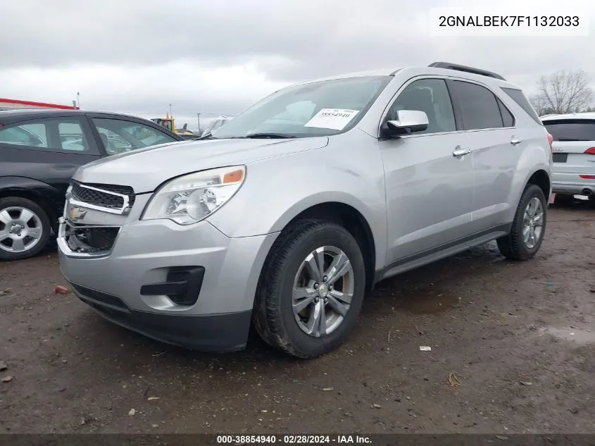 2015 Chevrolet Equinox 1Lt VIN: 2GNALBEK7F1132033 Lot: 38854940