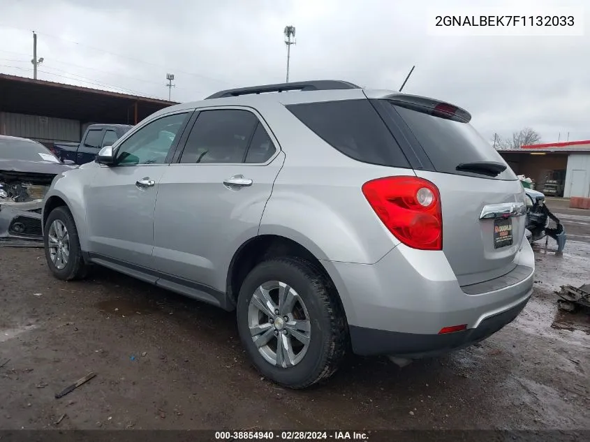 2015 Chevrolet Equinox 1Lt VIN: 2GNALBEK7F1132033 Lot: 38854940