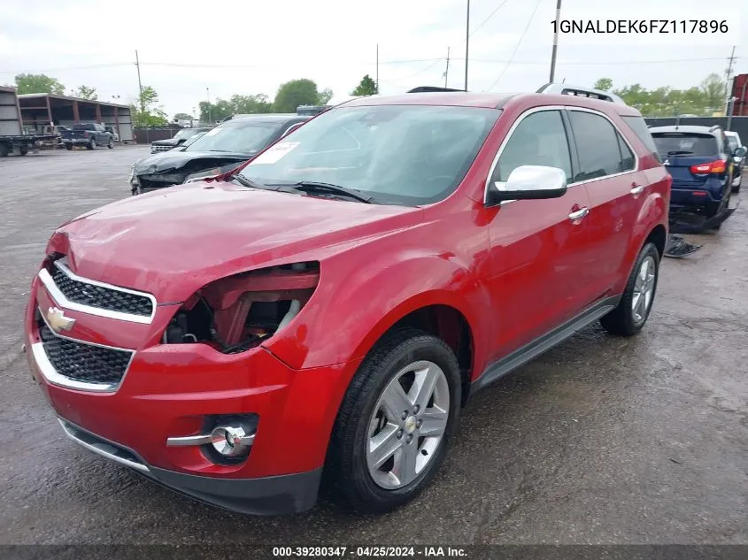 1GNALDEK6FZ117896 2015 Chevrolet Equinox Ltz