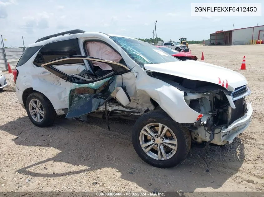 2015 Chevrolet Equinox 1Lt VIN: 2GNFLFEKXF6412450 Lot: 39306465