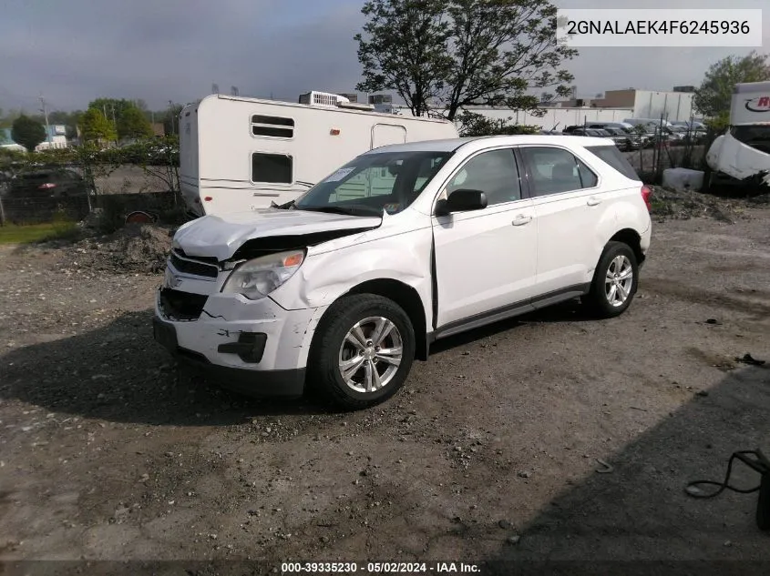 2015 Chevrolet Equinox Ls VIN: 2GNALAEK4F6245936 Lot: 39335230