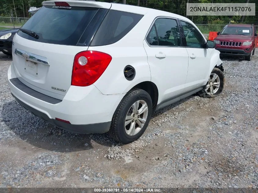 2015 Chevrolet Equinox Ls VIN: 2GNALAEK4F1157076 Lot: 39360791