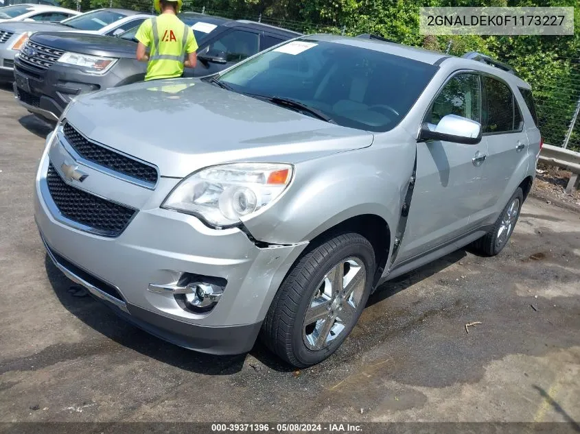 2015 Chevrolet Equinox Ltz VIN: 2GNALDEK0F1173227 Lot: 39371396