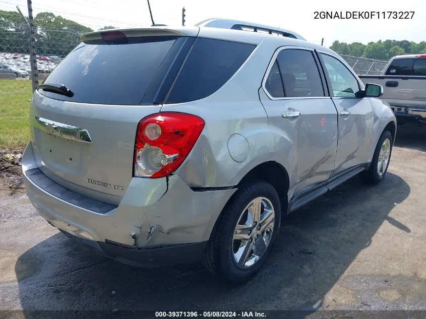 2015 Chevrolet Equinox Ltz VIN: 2GNALDEK0F1173227 Lot: 39371396