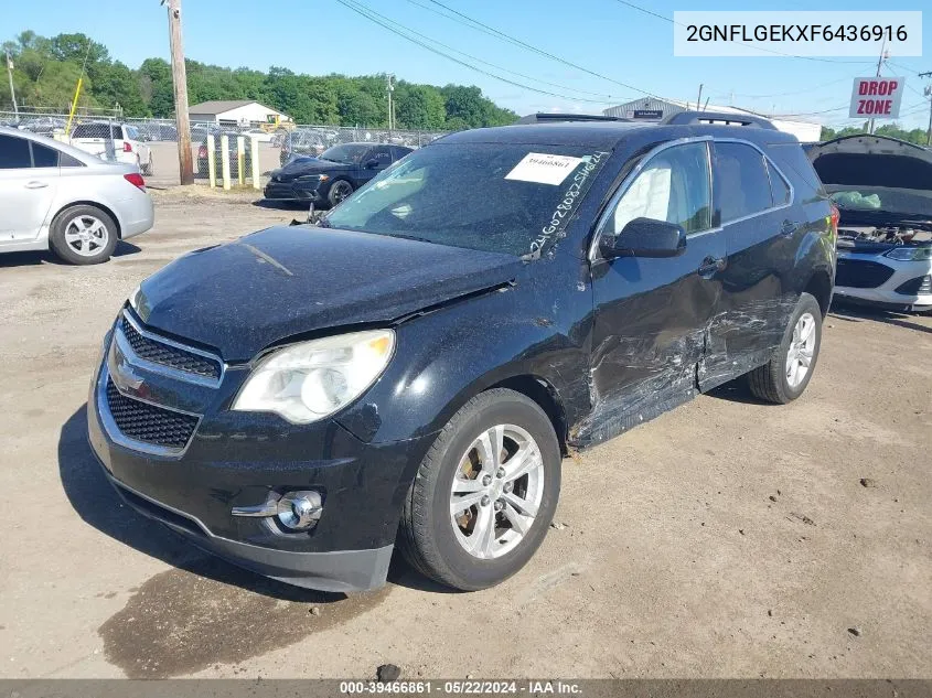 2015 Chevrolet Equinox 2Lt VIN: 2GNFLGEKXF6436916 Lot: 39466861