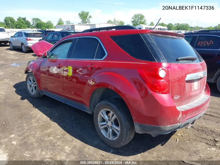 2015 Chevrolet Equinox 1Lt VIN: 2GNALBEK1F1147336 Lot: 39528021