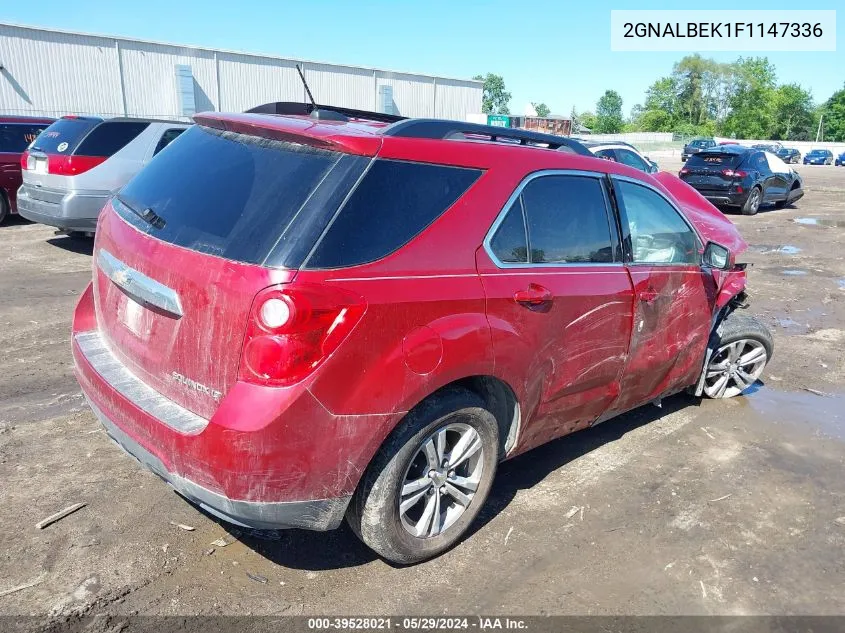 2015 Chevrolet Equinox 1Lt VIN: 2GNALBEK1F1147336 Lot: 39528021