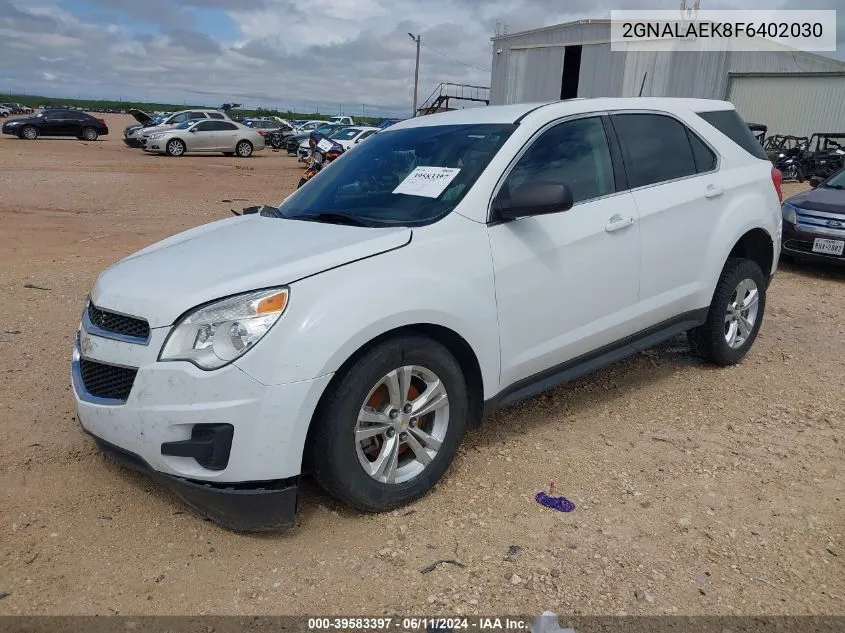 2015 Chevrolet Equinox Ls VIN: 2GNALAEK8F6402030 Lot: 39583397