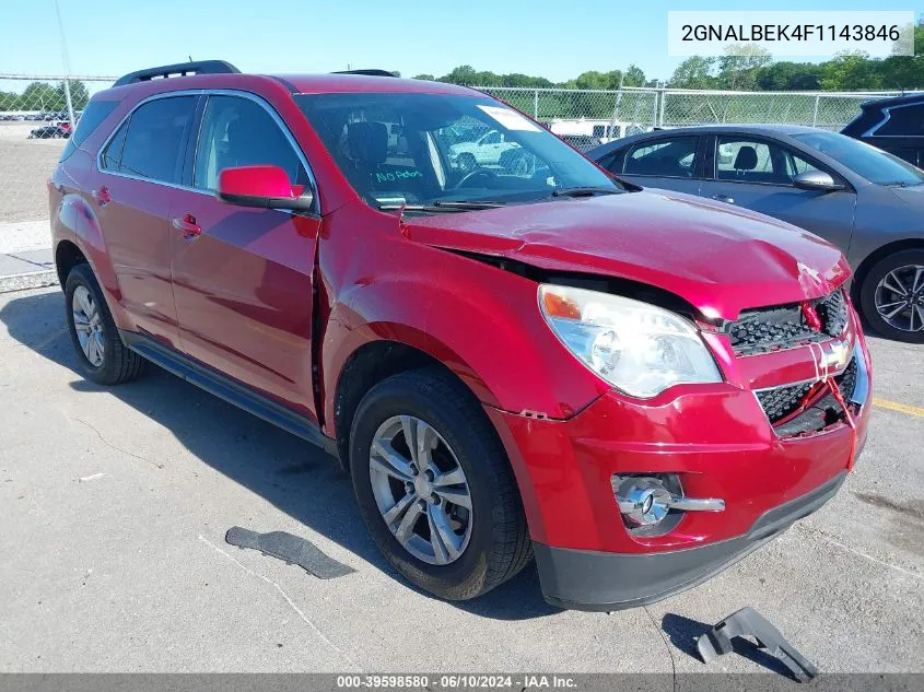 2015 Chevrolet Equinox 1Lt VIN: 2GNALBEK4F1143846 Lot: 39598580