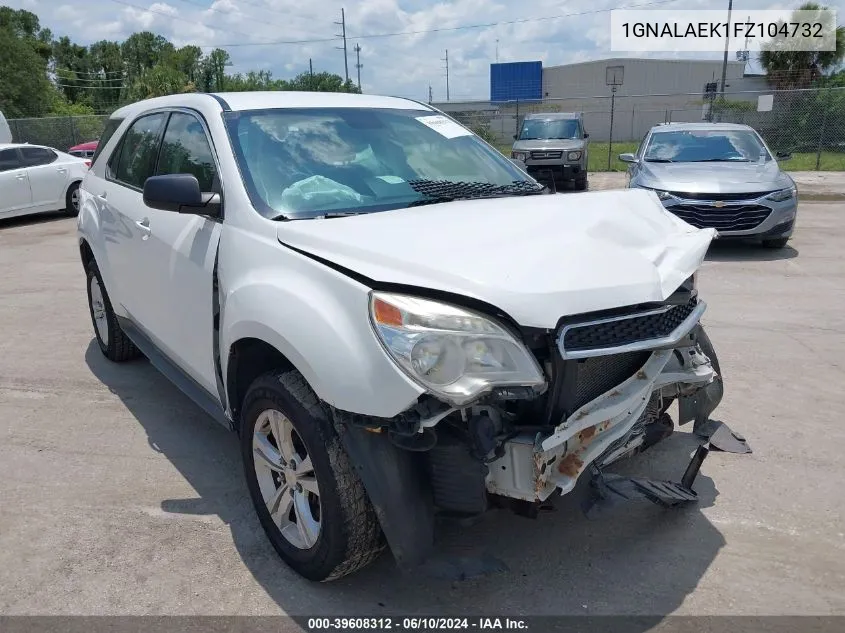 2015 Chevrolet Equinox Ls VIN: 1GNALAEK1FZ104732 Lot: 39608312