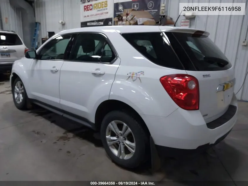 2GNFLEEK9F6116958 2015 Chevrolet Equinox Ls