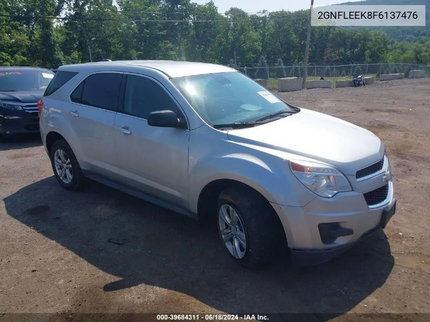 2015 Chevrolet Equinox Ls VIN: 2GNFLEEK8F6137476 Lot: 39684311