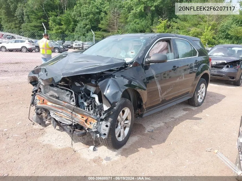 2015 Chevrolet Equinox Ls VIN: 2GNFLEEK2F6207117 Lot: 39688571