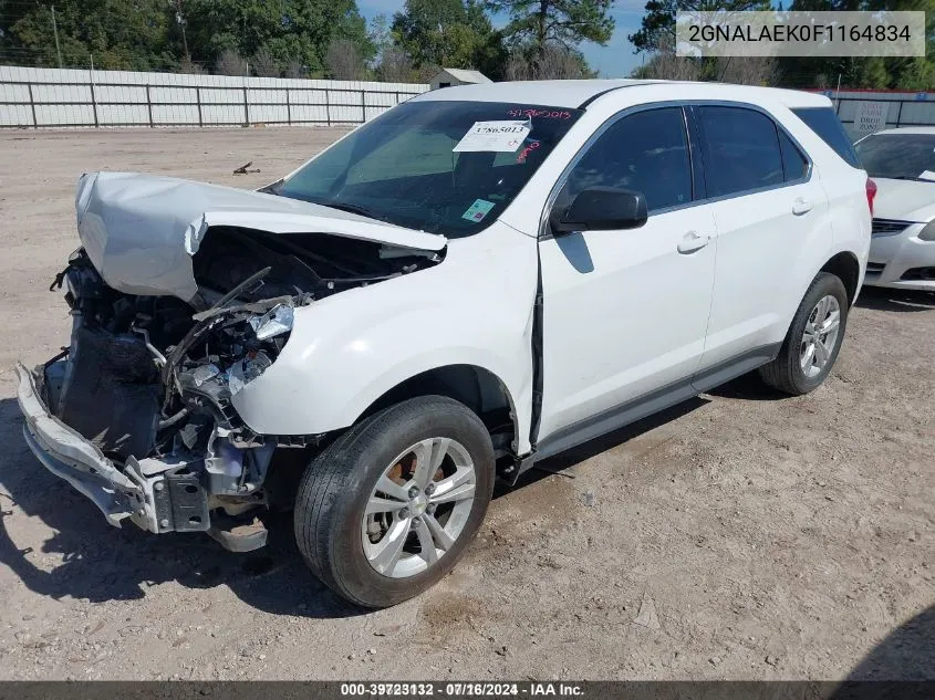 2GNALAEK0F1164834 2015 Chevrolet Equinox Ls