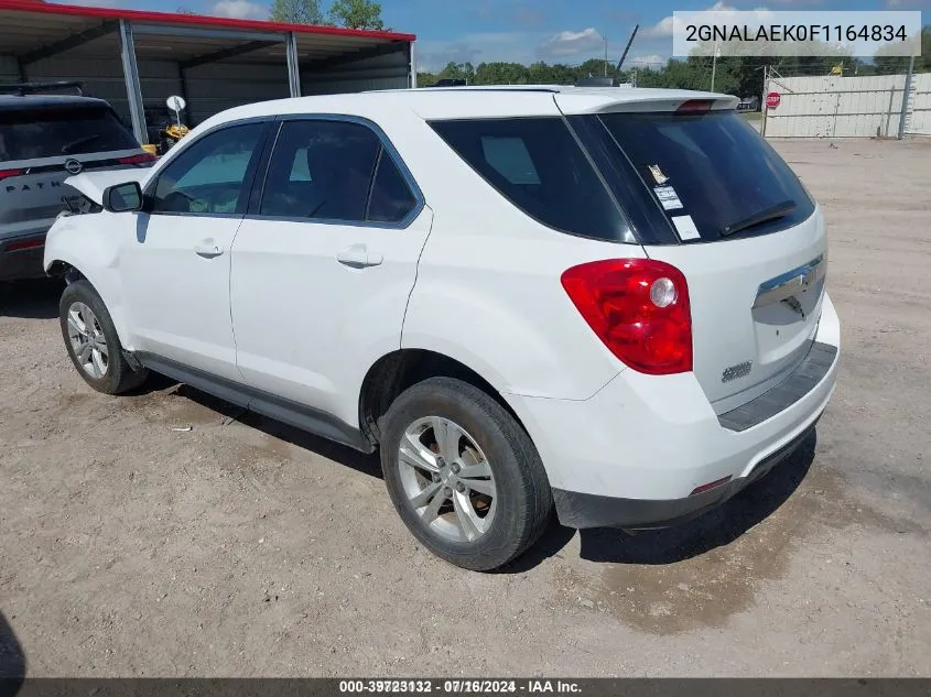 2GNALAEK0F1164834 2015 Chevrolet Equinox Ls