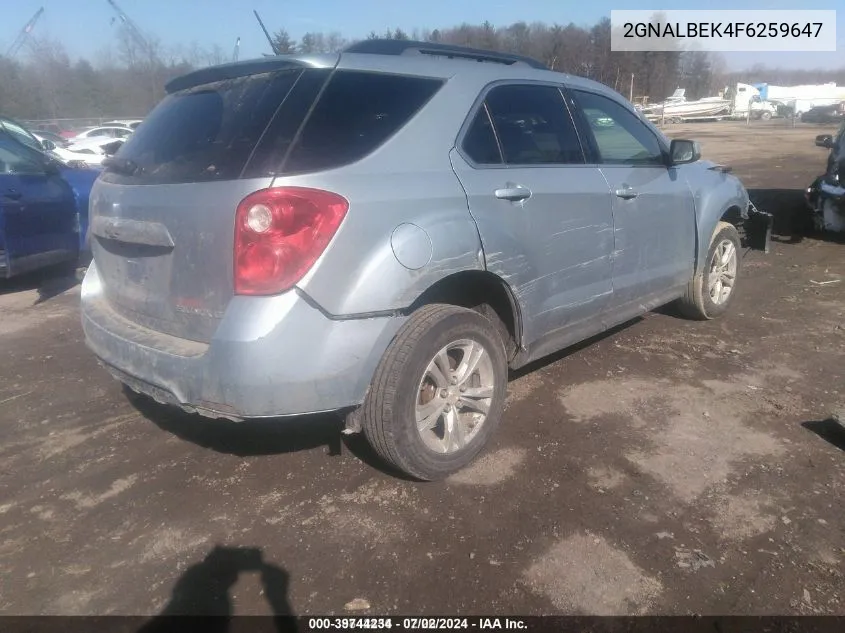 2GNALBEK4F6259647 2015 Chevrolet Equinox 1Lt