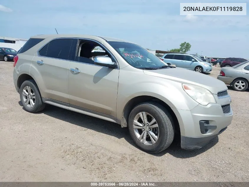 2GNALAEK0F1119828 2015 Chevrolet Equinox Ls