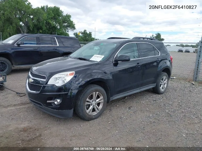 2015 Chevrolet Equinox 2Lt VIN: 2GNFLGEK2F6410827 Lot: 39765769