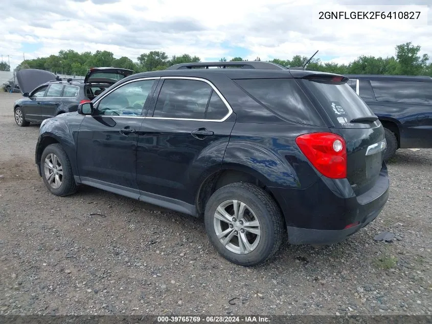 2015 Chevrolet Equinox 2Lt VIN: 2GNFLGEK2F6410827 Lot: 39765769