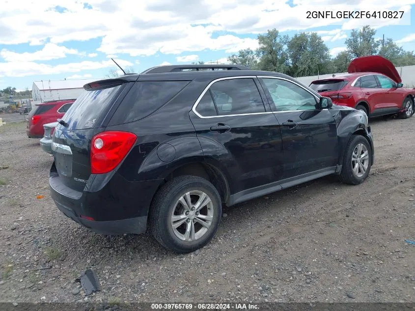 2015 Chevrolet Equinox 2Lt VIN: 2GNFLGEK2F6410827 Lot: 39765769