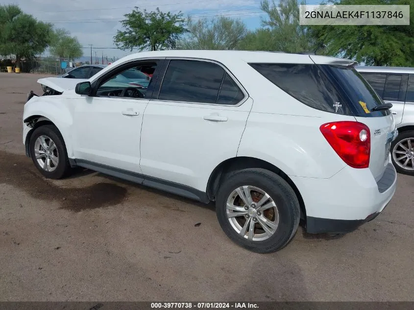 2GNALAEK4F1137846 2015 Chevrolet Equinox Ls