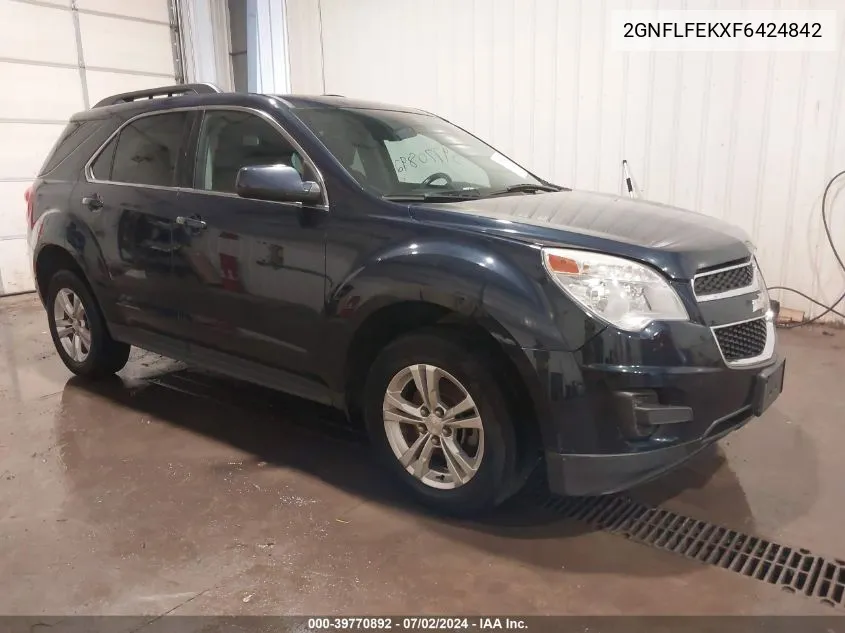 2015 Chevrolet Equinox 1Lt VIN: 2GNFLFEKXF6424842 Lot: 39770892