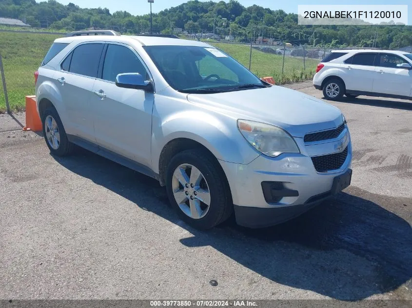 2015 Chevrolet Equinox 1Lt VIN: 2GNALBEK1F1120010 Lot: 39773850