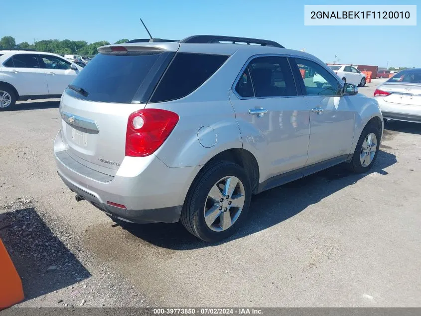 2GNALBEK1F1120010 2015 Chevrolet Equinox 1Lt