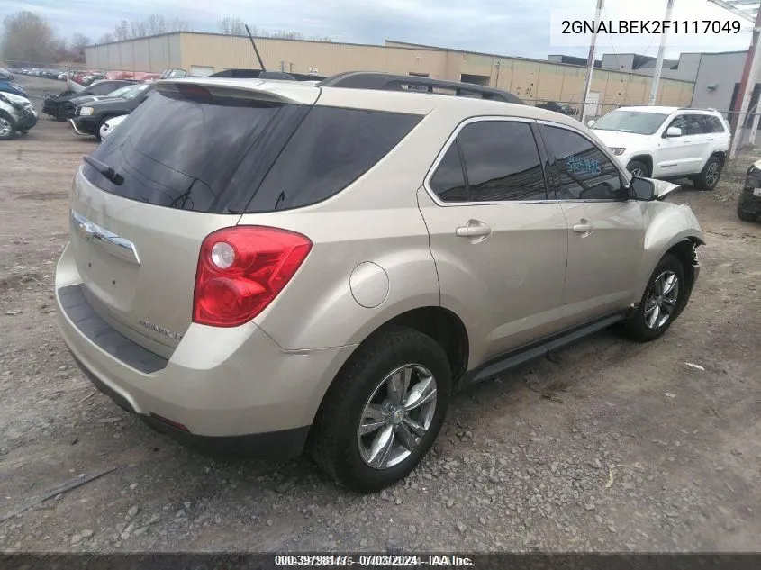 2015 Chevrolet Equinox 1Lt VIN: 2GNALBEK2F1117049 Lot: 39798177