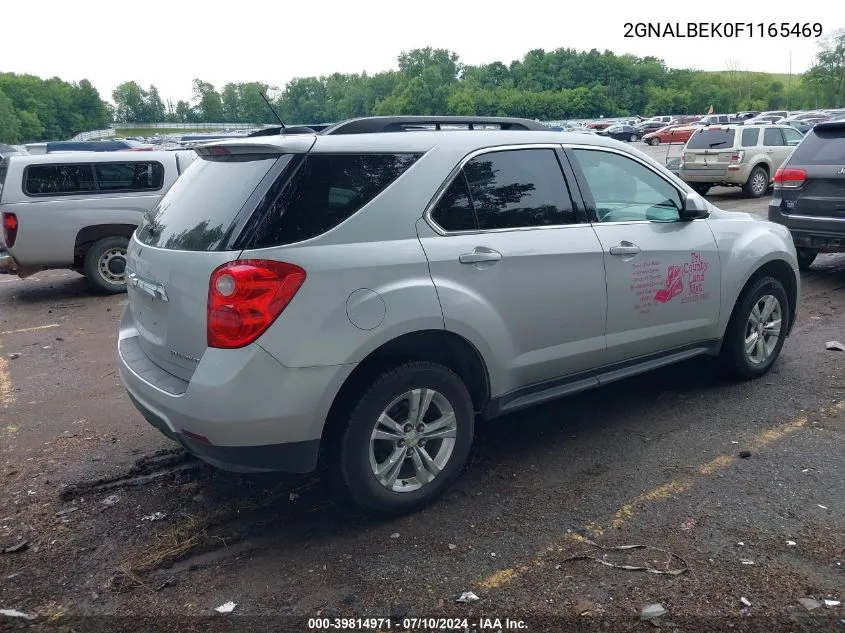 2015 Chevrolet Equinox 1Lt VIN: 2GNALBEK0F1165469 Lot: 39814971