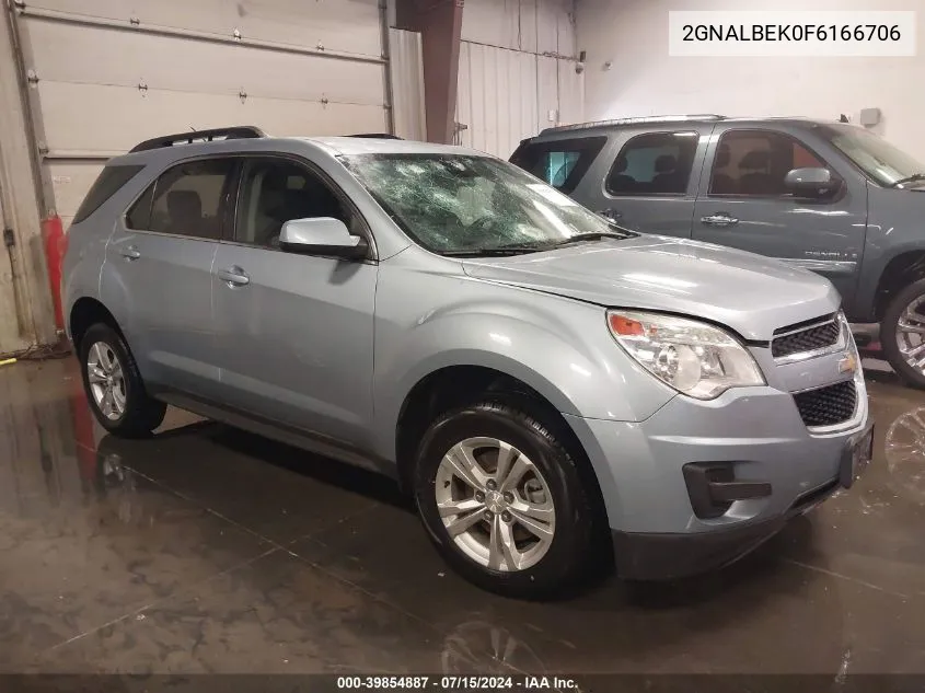 2015 Chevrolet Equinox 1Lt VIN: 2GNALBEK0F6166706 Lot: 39854887