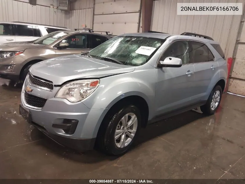 2015 Chevrolet Equinox 1Lt VIN: 2GNALBEK0F6166706 Lot: 39854887